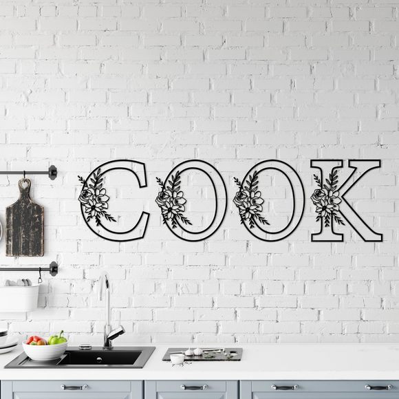 12" Black Metal Letter Wall Decor, Visual 3d Letter Sign Wall Decor Large😋 - Picture 3 of 9